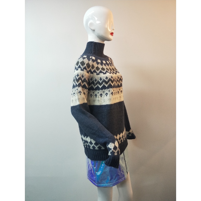 الأزرق ABIGAIL FAIRISLE PUMTERN JUMPER RLWS0014F