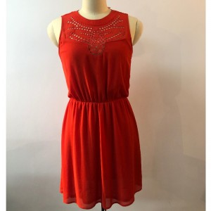 فستان أحمر أنيق JLWD0033