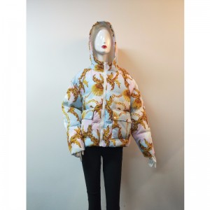 السيدات مطبوع PUFFER COAT RLWPC0005N