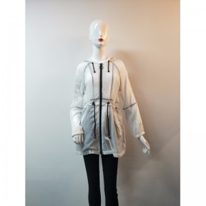 LADIES 'WHITE WINDBREAKER JACKET RLWWJ0001